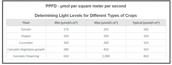 How Much PPFD Does Indoor Cannabis Growth Need During Seedling, Veg And ...